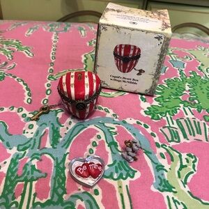 Boyds Bears Valentine Treasure Box Cupids Heart Box With Hugs McNibble New